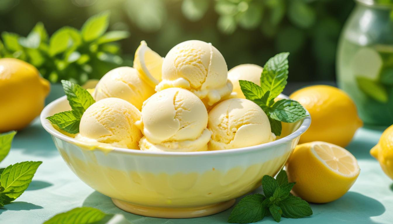 Ferahlatıcı Limonlu Dondurma Tarifi