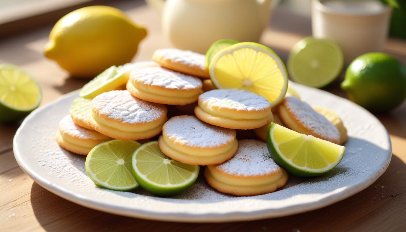 Limon ve Misket Limonlu Şekerli Kurabiyeler: Ferahlatıcı Lezzet