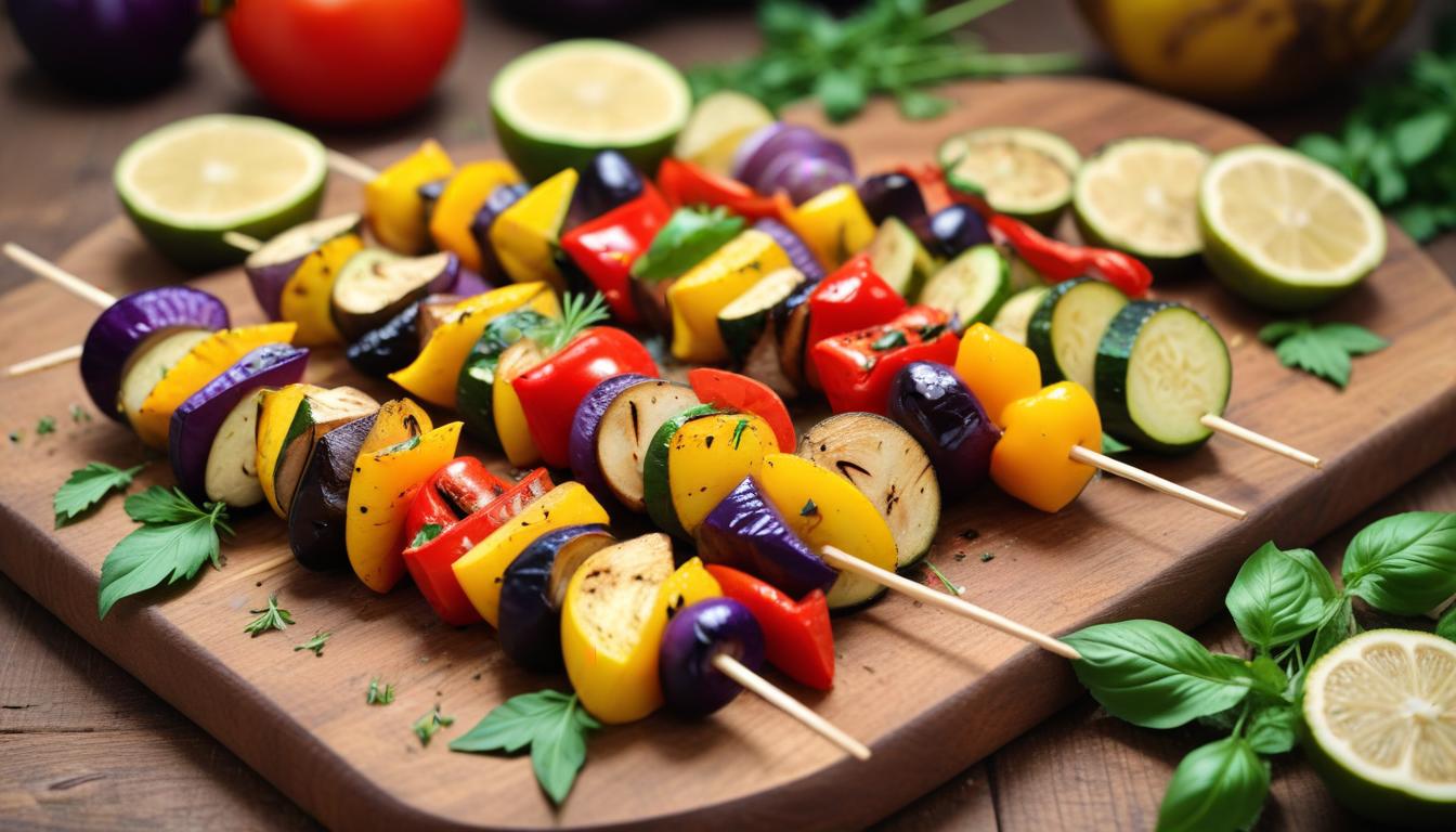 Zengin Aromalı Sebze Kebapları