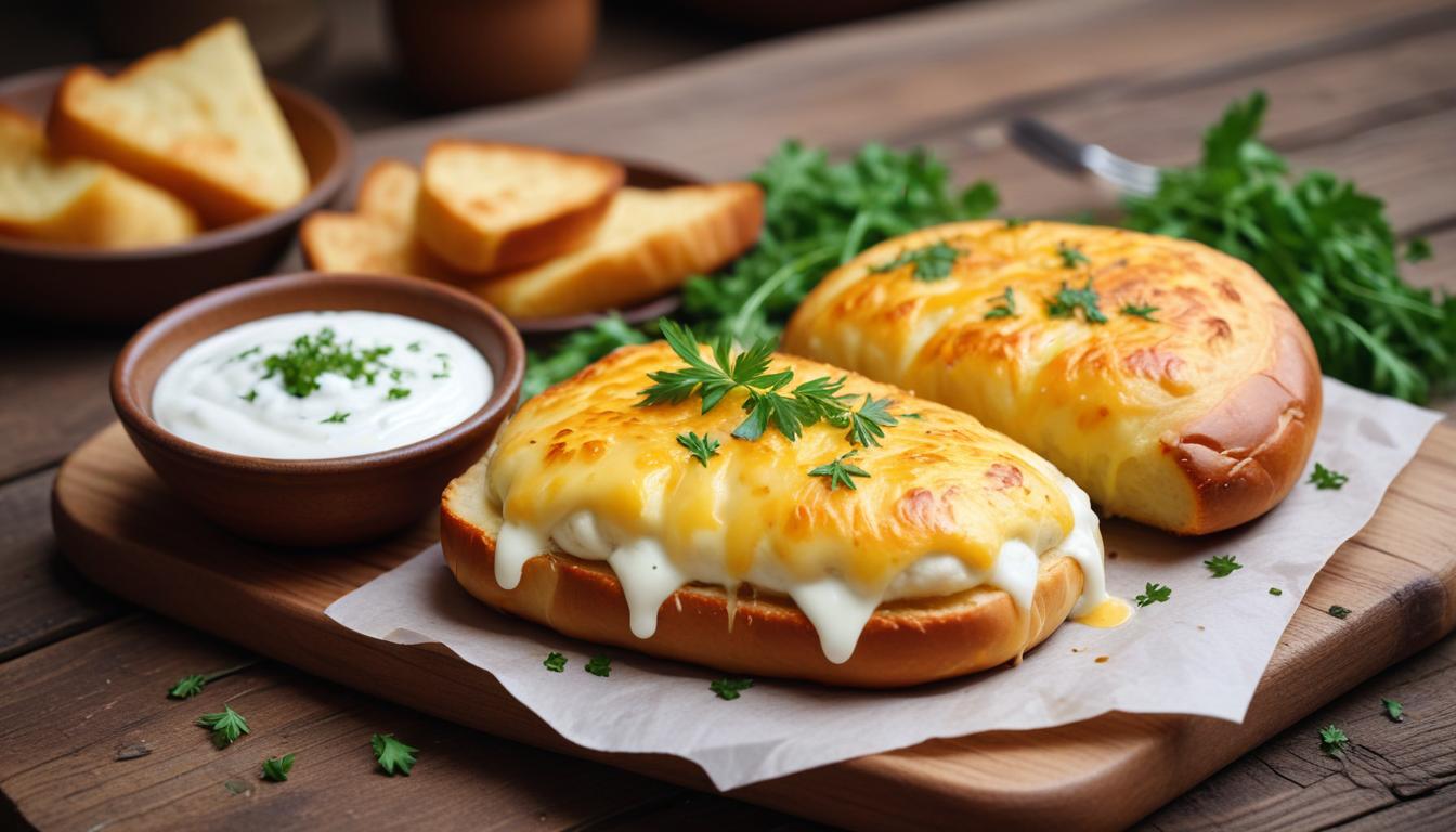 Patates ve Peynirle Dolu Lezzetli Bazlama