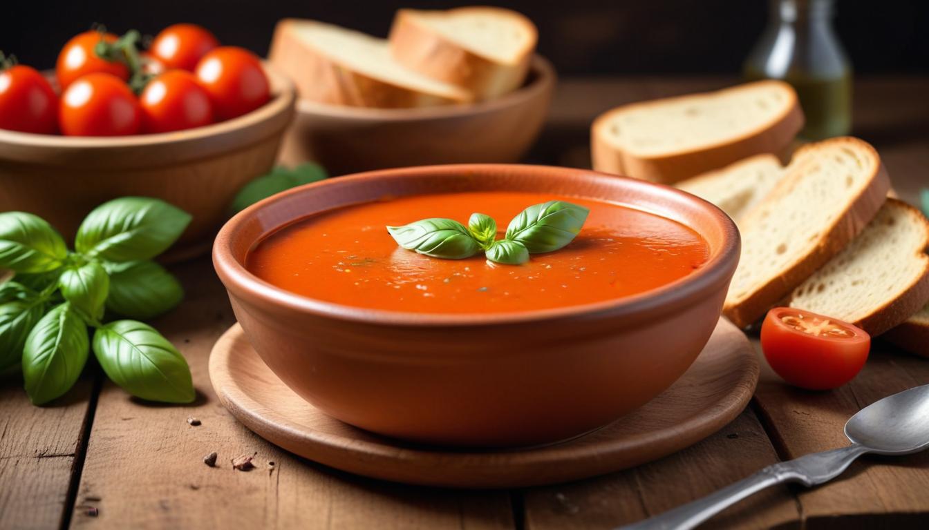 15 Dakikada Pratik Domates Çorbası