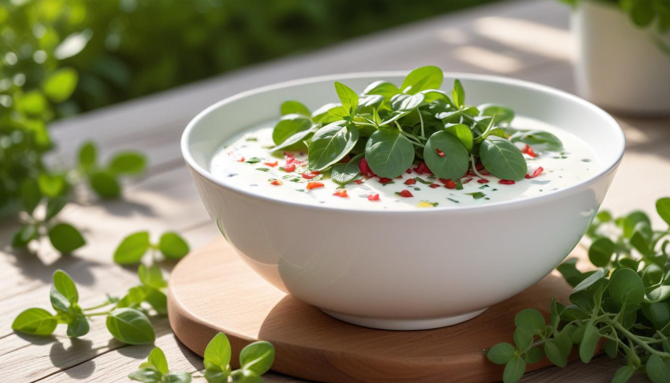 Serinletici Yoğurtlu Semizotu Salatası