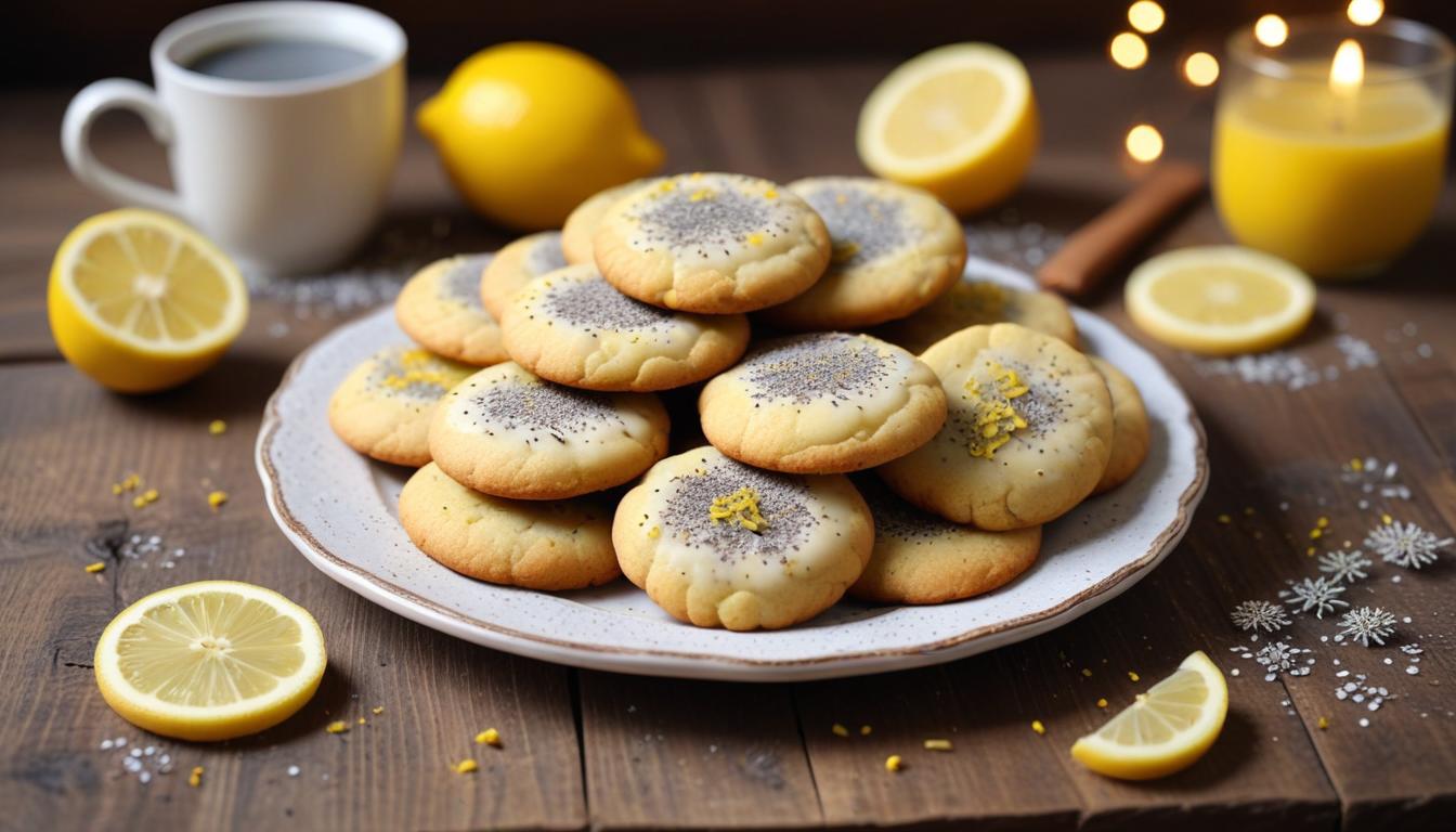 Ferahlatıcı Limon Haşhaş Kurabiyeleri