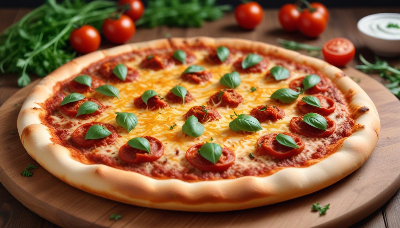 Zengin Malzemelerle Hazırlanan Türk Usulü Pizza