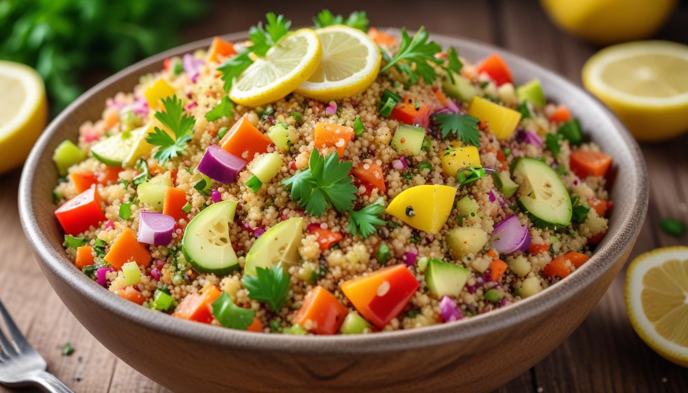 Renkli Kinoa Salatası: Sağlıklı ve Besleyici